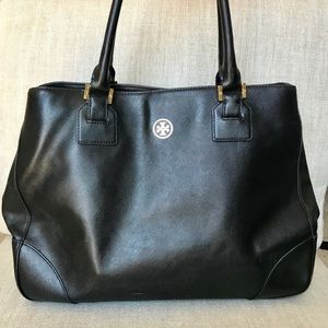 Tory Burch Robinson Black Tote